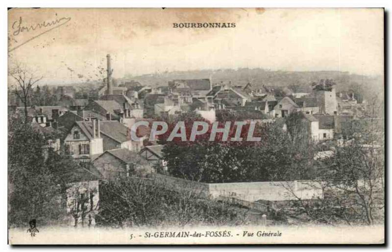 Old Postcard Bourbonnais St Germain Des Fosses Vue Generale
