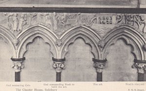 SALISBURY, England, 1900-1910s; The Chapter House, Cathedral Carvings