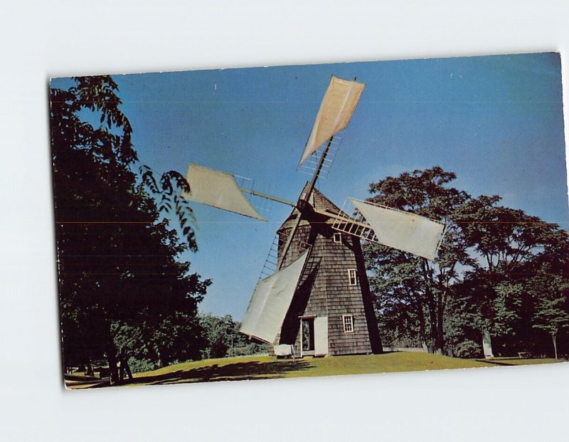 Postcard Hook Mill Historic Long Island East Hampton New York USA