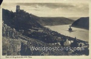 Kaub mit Burg Gutenfels Pfalz Germany 1915 