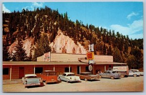 K45/ Haugan Montana Postcard Chrome Lincolns Silver $ Bar Gift Shop 389