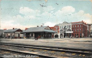 G5/ Charleroi Pennsylvania Postcard 1909 Penn Railroad Depot Station