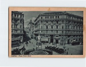 Postcard Piazza Nicola Amore Naples Italy