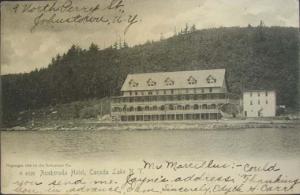 Canada Lake NY Auskerada Hotel c1910 Postcard