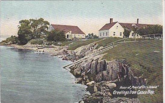 Maine Casco Bay Greetings From Casco Bay Home Of Pearl Of Orrs Island