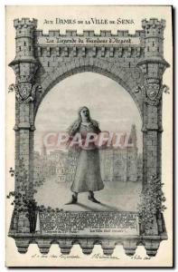 Postcard Old Folklore In the ladies of the town of Sens The Legend of d & # 3...