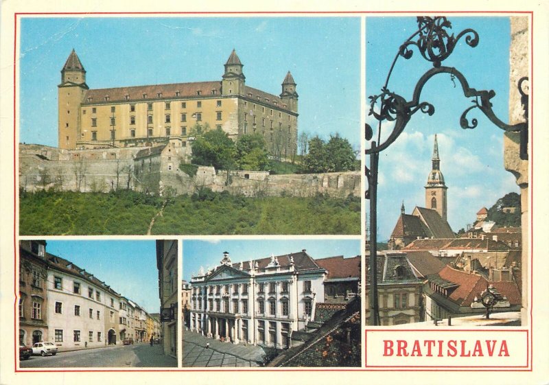 Post card Slovakia Bratislava several sights