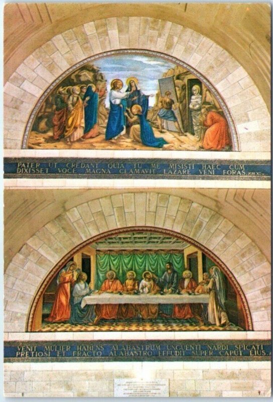 Postcard - Mosaics, Church of St. Lazarus - Bethany, Palestine