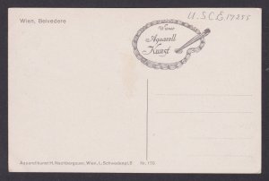 Vintage postcard, Austria Vienna, Belvedere