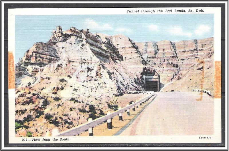 South Dakota Tunnel Through The Bad Lands - [SD-029]