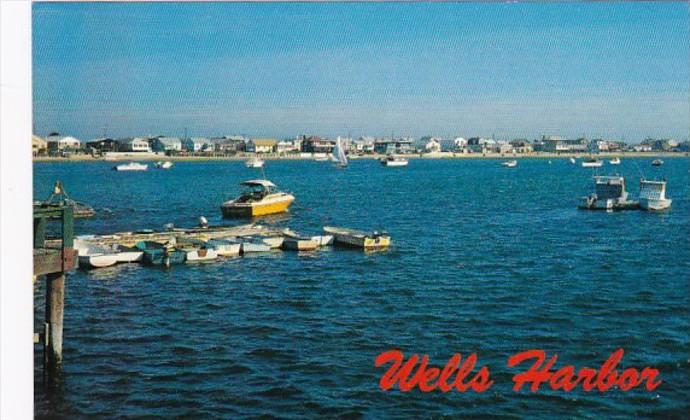 Maine Wells Harbor Fishing Boats and Pleasure Craft