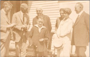 Mint Vermont VT USA PPC Postcard Thomas A Edison visit to President Coolidge