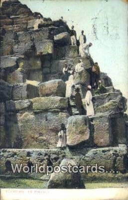 Mounting the Pyramid Eqypt 1912 