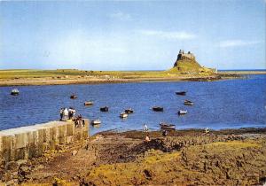 BR91022 lindisfarne castle holy island seen from harbour   uk