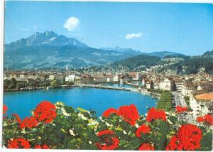 Switzerland, Lucerne, Luzern, and the Pilate, used Postcard