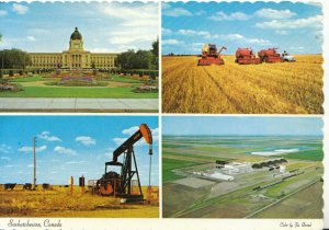 Canada Postcard - Various Farming Scenes in Saskatchewan - Ref TZ4934