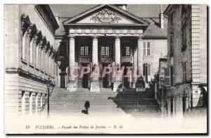 Old Postcard Poitiers Facade of the Palace of Justice