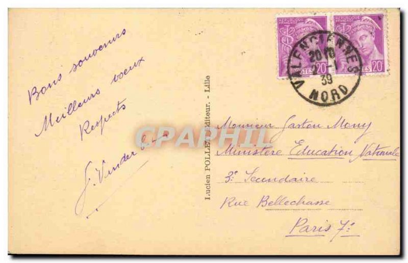 Valenciennes - Garden Froissart - Old Postcard