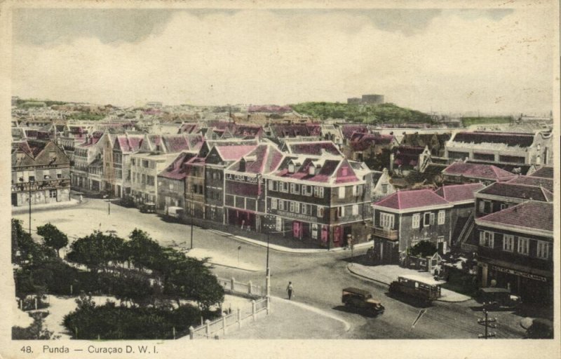 curacao, D.W.I., WILLEMSTAD, Punda (1930s) Sunny Isle No. 48 Postcard
