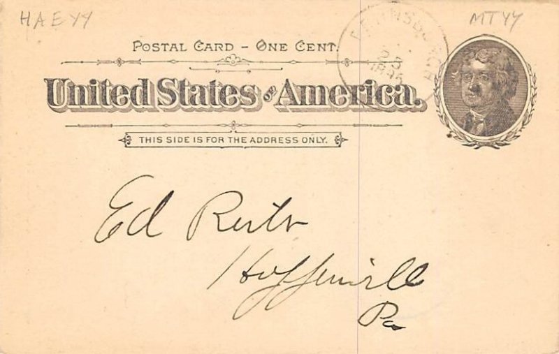 Public Sale of Fine Western Stock July 29th, 1895 Montgomery County, PA USA 1...