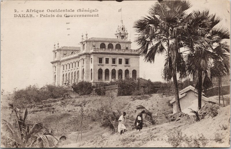 Government Palace Senegal Dakar Africa Afrique Occidentale Postcard F24