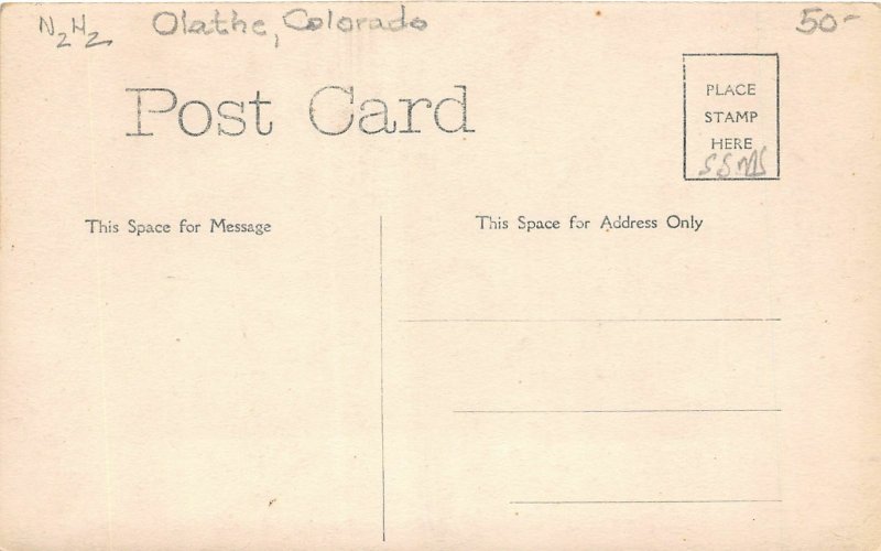 J27/ Olathe Colorado RPPC Postcard c1910 Beet Train Wagons Horses  143