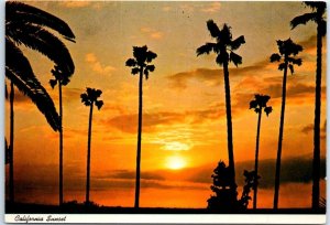 Postcard - California Sunset - California