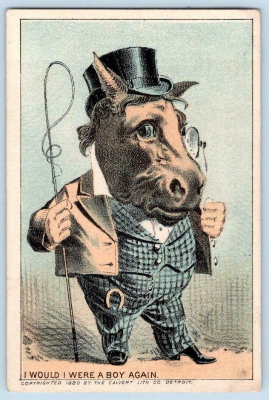 @1890 advertising card with Canadian currency image / Chromo @1890 advertising card with Canadian currency image / Chromo