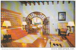 Mexico Lobby Hotel Posada Del Rey Zimapan 1955