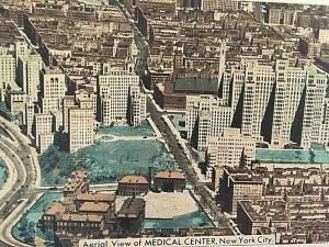 Postcard Aerial View of Medical Center in New York City, NY.    T3