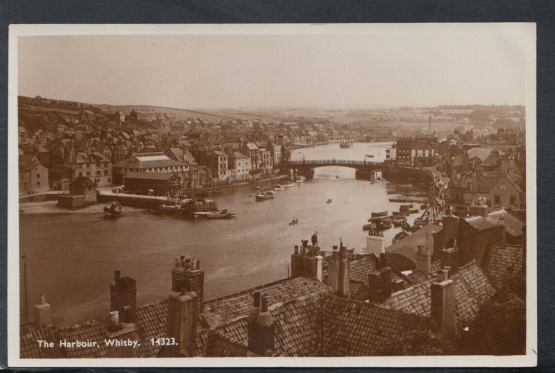 Yorkshire Postcard - The Harbour, Whitby  - Used but not postally -  RS18850