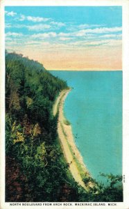 USA North Boulevard from Arch Rock Mackinac Island Michigan 06.01