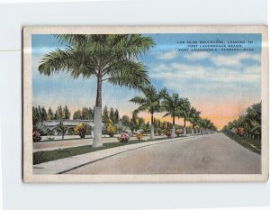 Postcard Las Olas Boulevard Fort Lauderdale Florida USA