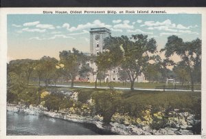 America Postcard - Store House, Rock Island Arsenal, Illinois 1899