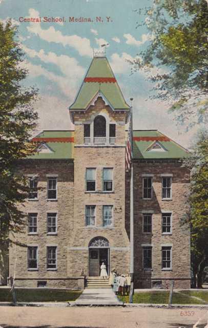 Central School at Medina NY, New York - pm 1923 - DB