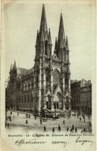 CPA MARSEILLE L'Eglise Saint-Vincent-de-Paul - Les Reformes (1294357)