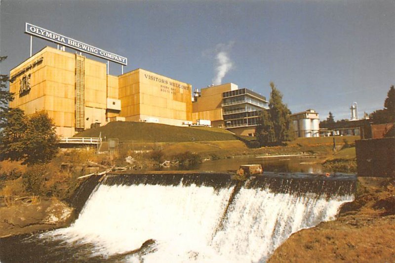 Tumwater Falls and the Olympia Brewery Tumwater, WA., USA Brewery Unused 