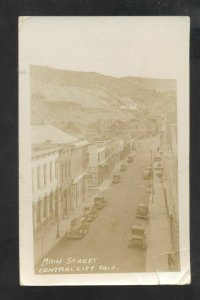 RPPC CENTRAL CITY COLORADO DOWNTOWN MAIN STREET REAL PHOTO POSTCARD