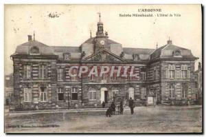 Old Postcard L & # 39Argonne Sainte Menehould L & # 39Hotel Town
