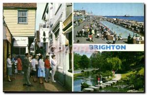 Brighton Old Postcard The Land The Pool The Rock Gardens