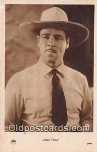 Jack Holt Movie Actor / Actress, Entertainment Postcard Post Card Silent & Ta...