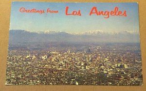 1961 USED POSTCARD - GREETINGS FROM LOS ANGELES, CAL. 