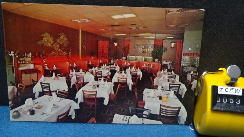 STD Vintage Jong Mea Chinatown Restaurant Indianapolis Indiana Unposted c1966