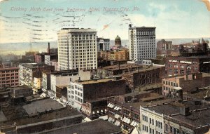 Kansas City Missouri 1908 Postcard Looking North East from Baltimore Hotel