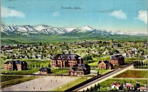 Postcard Overview of Pocatello, Idaho