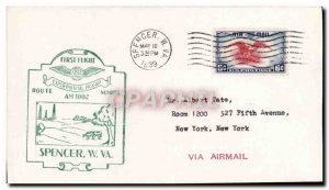 Letter USA 1st flight Spencer May 12, 1939