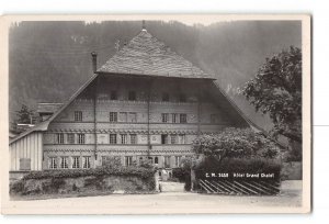 Rossinière Switzerland RPPC Real Photo 1915-1930 Hotel Grand Chalet