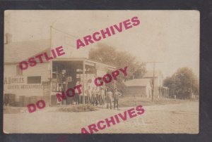 Hagarstown ILLINOIS RPPC 1916 GENERAL STORE A. Bowles nr Vandalia TINY TOWN! IL