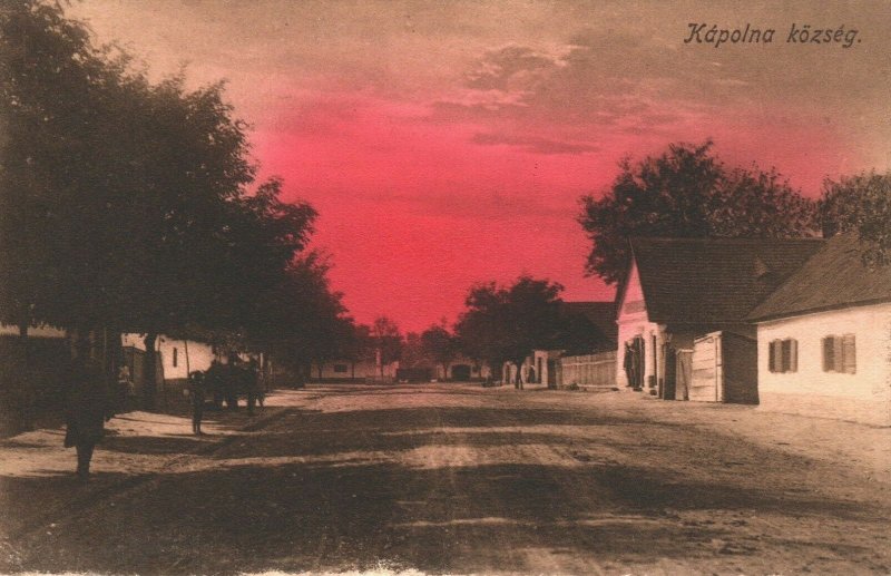 Hungary Kápolna Község Kapolna Vintage Postcard 04.17