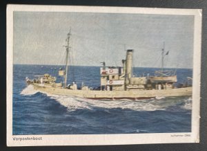 Mint Germany Color Picture Postcard PPC German Navy Picket Boat